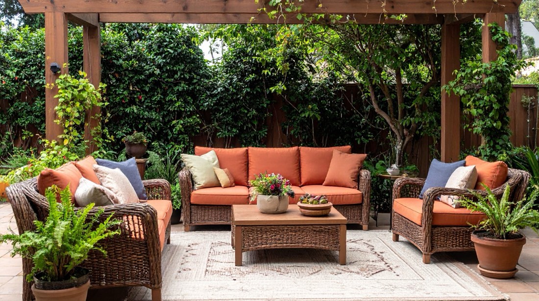 Pergola being installed