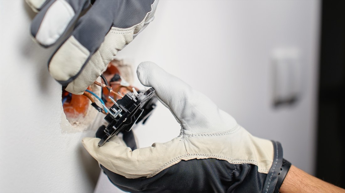 Power outlet being replaced