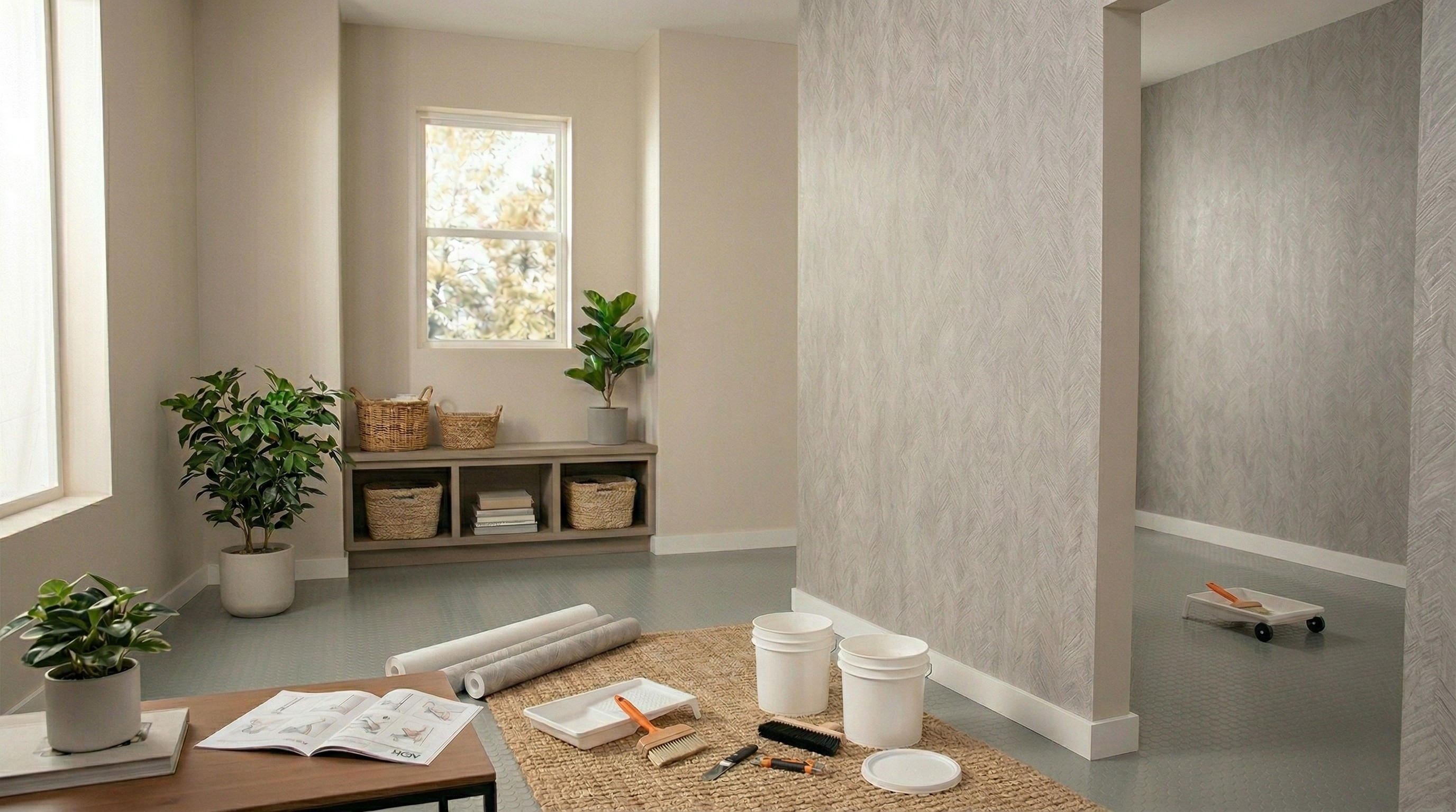 Behangen van een muur