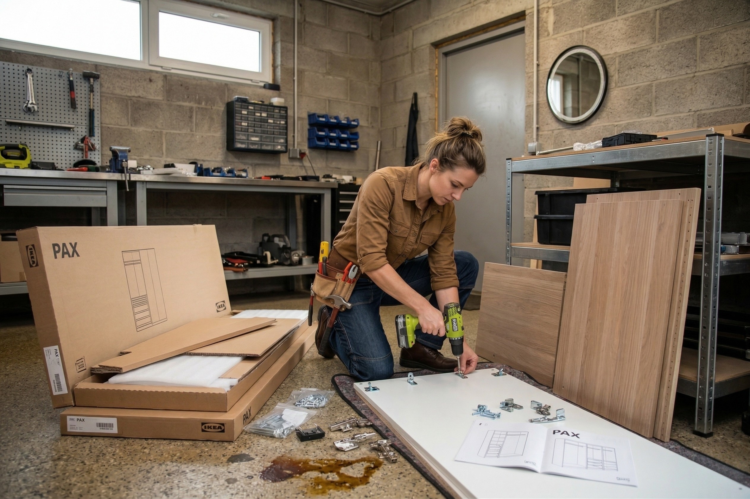 PAX wardrobe assembly